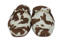 BOBBIES - MULES "EMY" BLANCS ET BRUNS