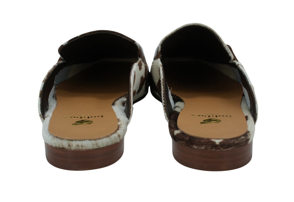 BOBBIES - MULES "EMY" BLANCS ET BRUNS