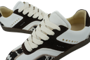 NUBIKK - BASKETS "RAY OWEN STUDS" BLANCHES ET MARRONS
