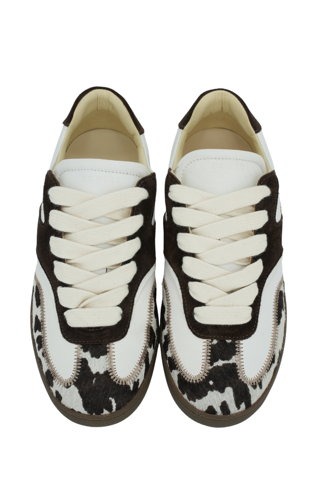 NUBIKK - BASKETS "RAY OWEN STUDS" BLANCHES ET MARRONS