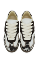 NUBIKK - BASKETS "RAY OWEN STUDS" BLANCHES ET MARRONS