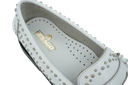 SEBAGO - MOCASSINS "DAN STUDS" BLANCS