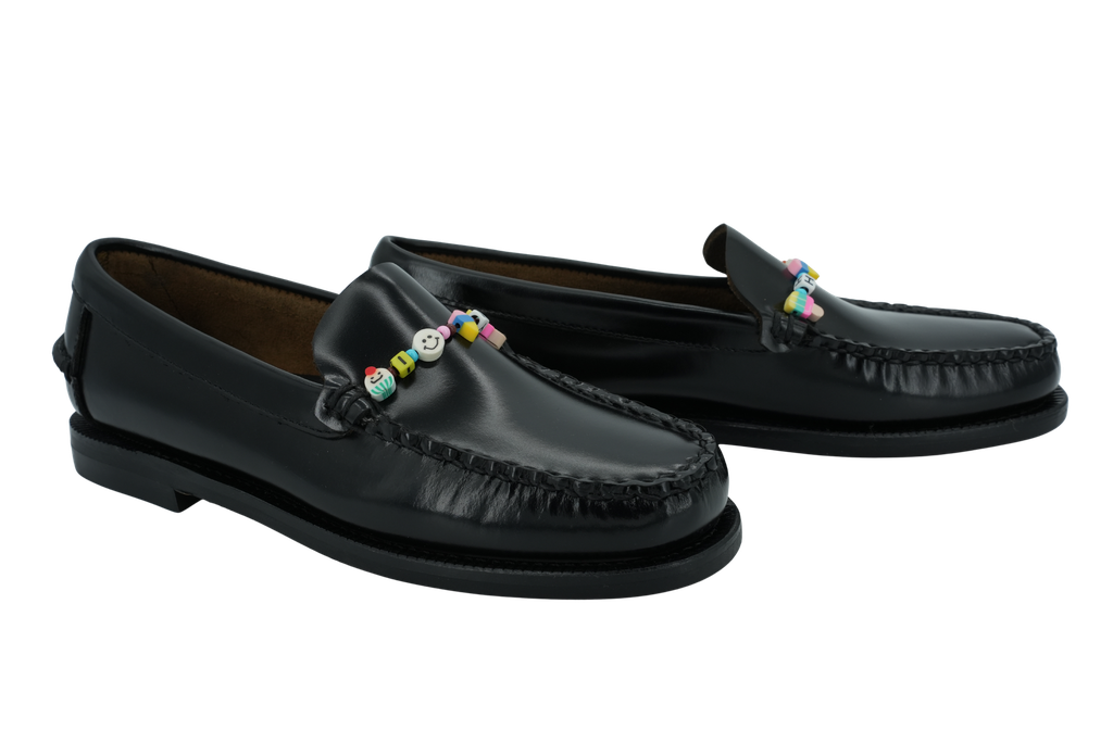 SEBAGO - MOCASSINS "FRANK BEADS" NOIRS