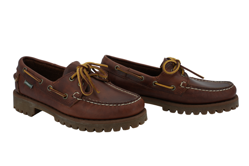 SEBAGO - MOCASSINS "RANGER WAXY" COGNACS