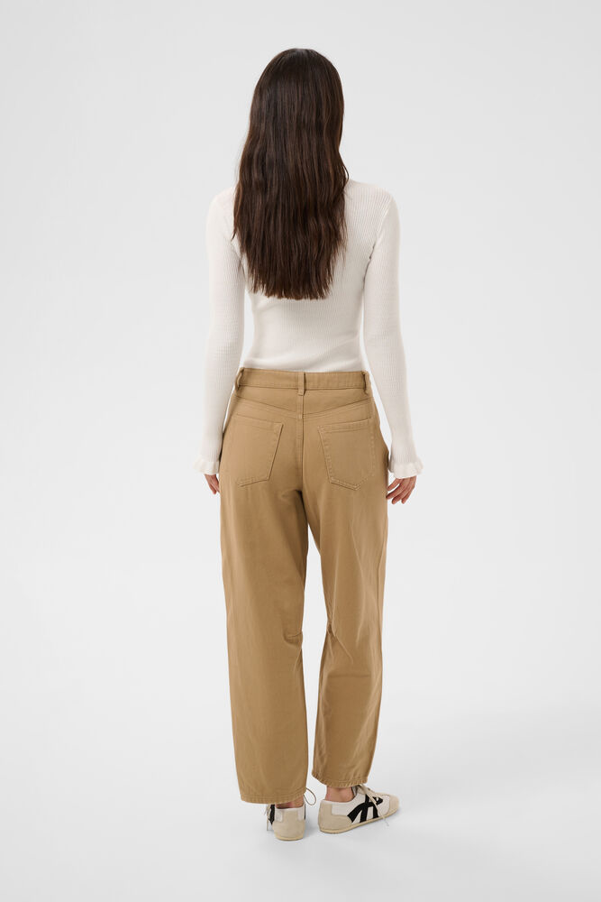 KAFFE - JEANS BARREL "KABRYNN" COGNAC