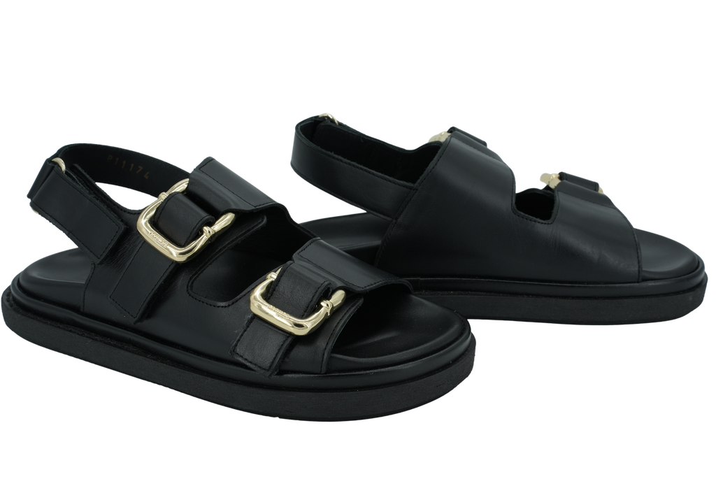 ALOHAS - SANDALES "HARPER" NOIRES