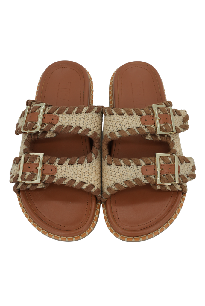 TORAL - SANDALES "HAZEL" RAFIAS BEIGES