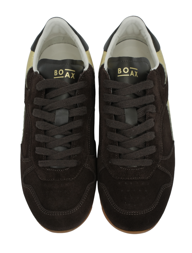 BOAX - BASKETS "TRACK" MARRONS ET DORÉES