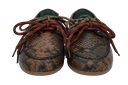 KIRRUNA - MOCASSINS "MOC 12" PYTHONS MARRONS
