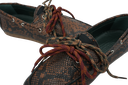 KIRRUNA - MOCASSINS "MOC 12" PYTHONS MARRONS
