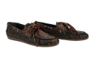KIRRUNA - MOCASSINS "MOC 12" PYTHONS MARRONS