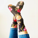 SOCKETTE - CHAUSSETTES "ROMY" À FLEURS