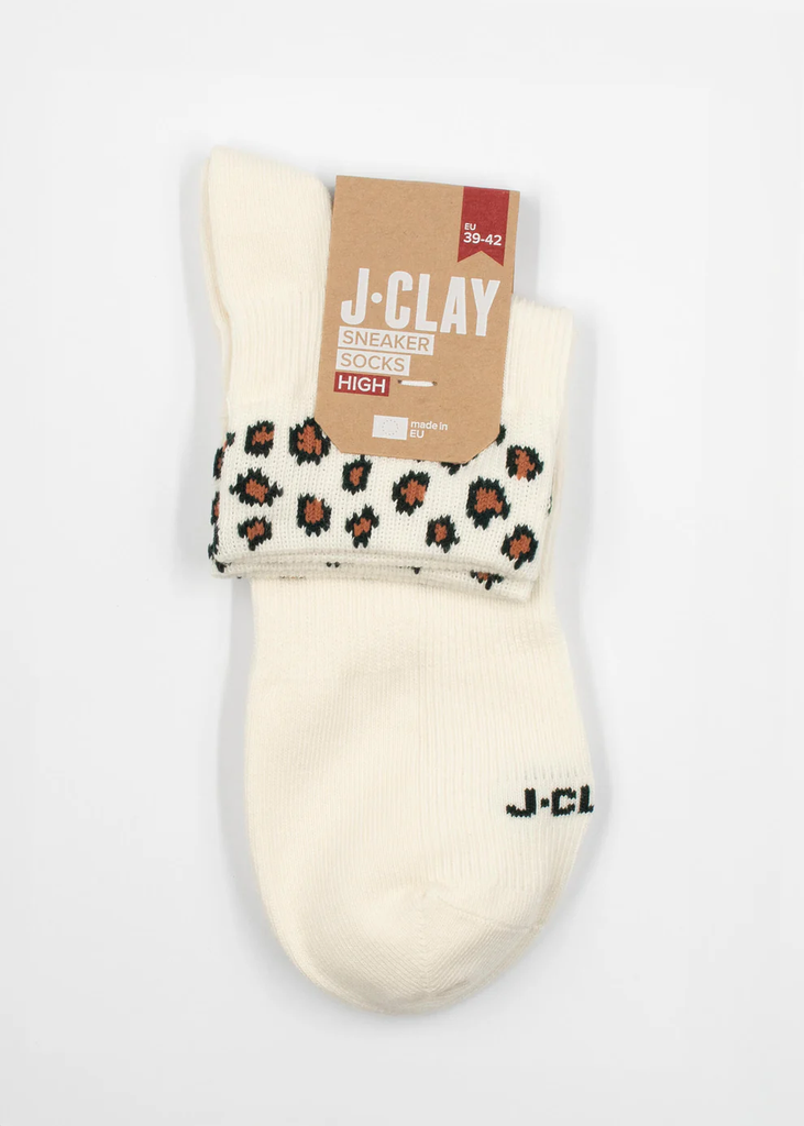 JCLAY - CHAUSSETTES COURTES "LEOPARD"