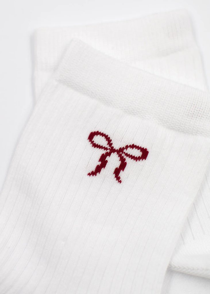 JCLAY - CHAUSSETTES MI-HAUTE "CHERRY BOW"