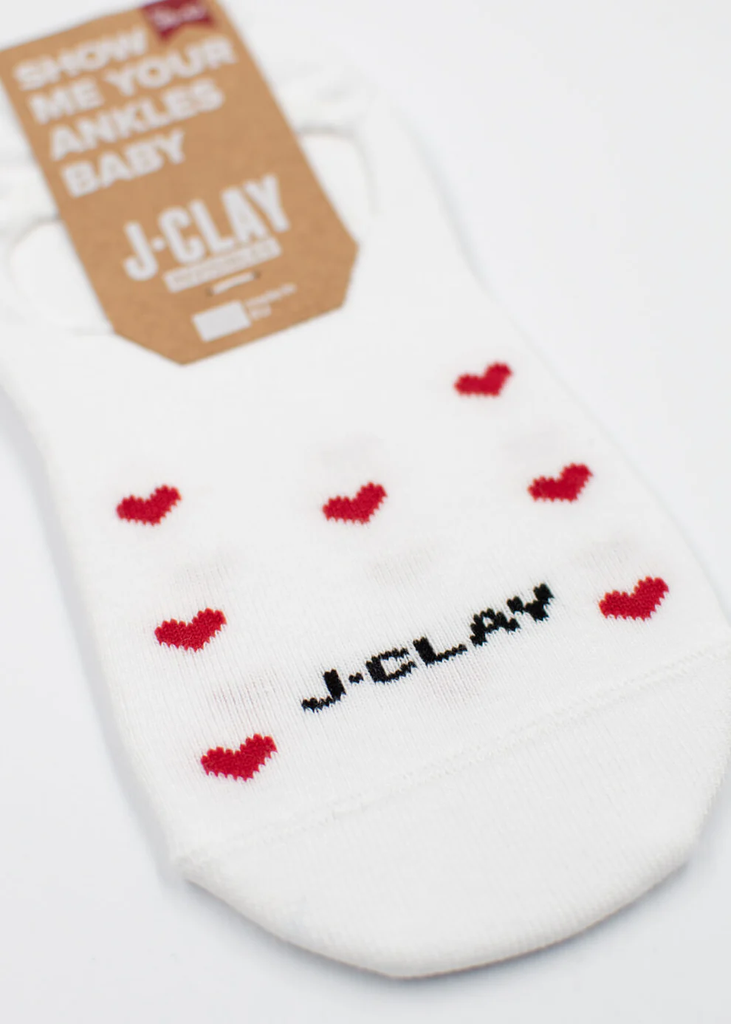 JCLAY - SOCQUETTES "RED HEARTS"