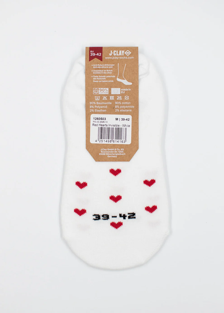 JCLAY - SOCQUETTES "RED HEARTS"