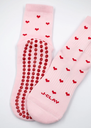 JCLAY - CHAUSSETTES GRIP "RED HEARTS"