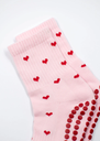 JCLAY - CHAUSSETTES GRIP "RED HEARTS"