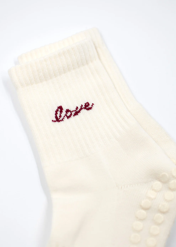 JCLAY - CHAUSSETTES GRIP "LOVE"