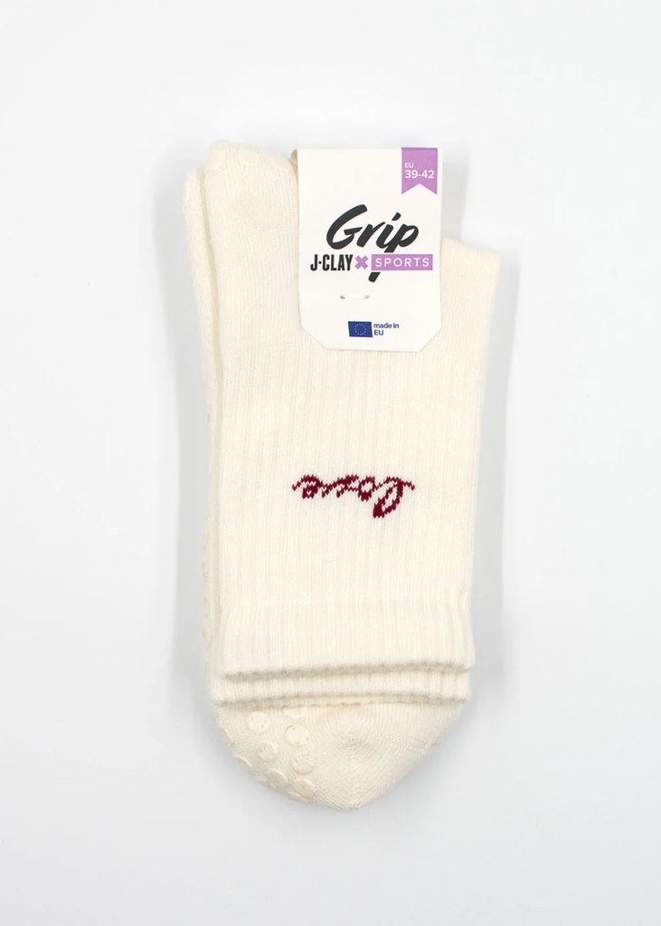 JCLAY - CHAUSSETTES GRIP "LOVE"