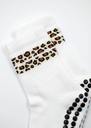 JCLAY - CHAUSSETTES GRIP "LEOPARD"