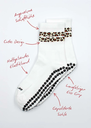 JCLAY - CHAUSSETTES GRIP "LEOPARD"