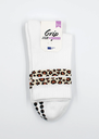 JCLAY - CHAUSSETTES GRIP "LEOPARD"
