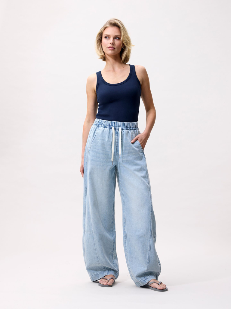 CATWALK JUNKIE - JEANS JOGGER BARREL BLEU CLAIR