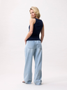 CATWALK JUNKIE - TOP BLEU MARINE COL ROND