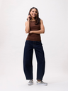CATWALK JUNKIE - TOP MARRON COL ROND