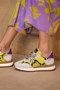 KIRRUNA - BASKETS « EARTH 08 » JAUNES ET MAUVES
