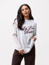 CATWALK JUNKIE - T-SHIRT LONGUES MANCHES EN DENTELLE BEIGE