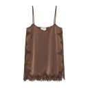 CATWALK JUNKIE - BLOUSE MARRON EN DENTELLE