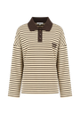 HARPER AND YVE - SWEAT "POLLIE" JAUNE ET MARRON