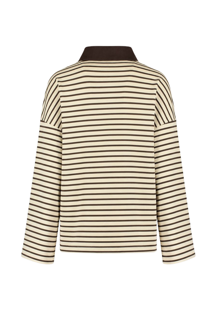 HARPER AND YVE - SWEAT "POLLIE" JAUNE ET MARRON