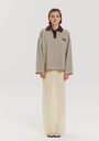 HARPER AND YVE - SWEAT "POLLIE" JAUNE ET MARRON