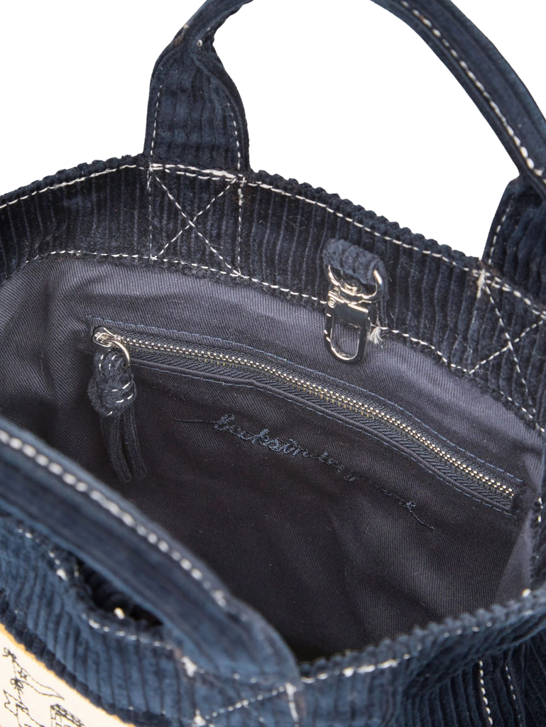 BECKSÖNDERGAARD - SAC "CORDUROY GENE" BLEU MARINE