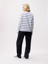 CATWALK JUNKIE - T-SHIRT LONGUE MANCHE BLANC LIGNÉ BLEU