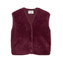 CATWALK JUNKIE - GILET TEDDY BORDEAUX