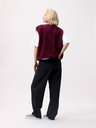 CATWALK JUNKIE - GILET TEDDY BORDEAUX
