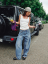 CATWALK JUNKIE - JEANS SUPER BARREL BLEU BRUT