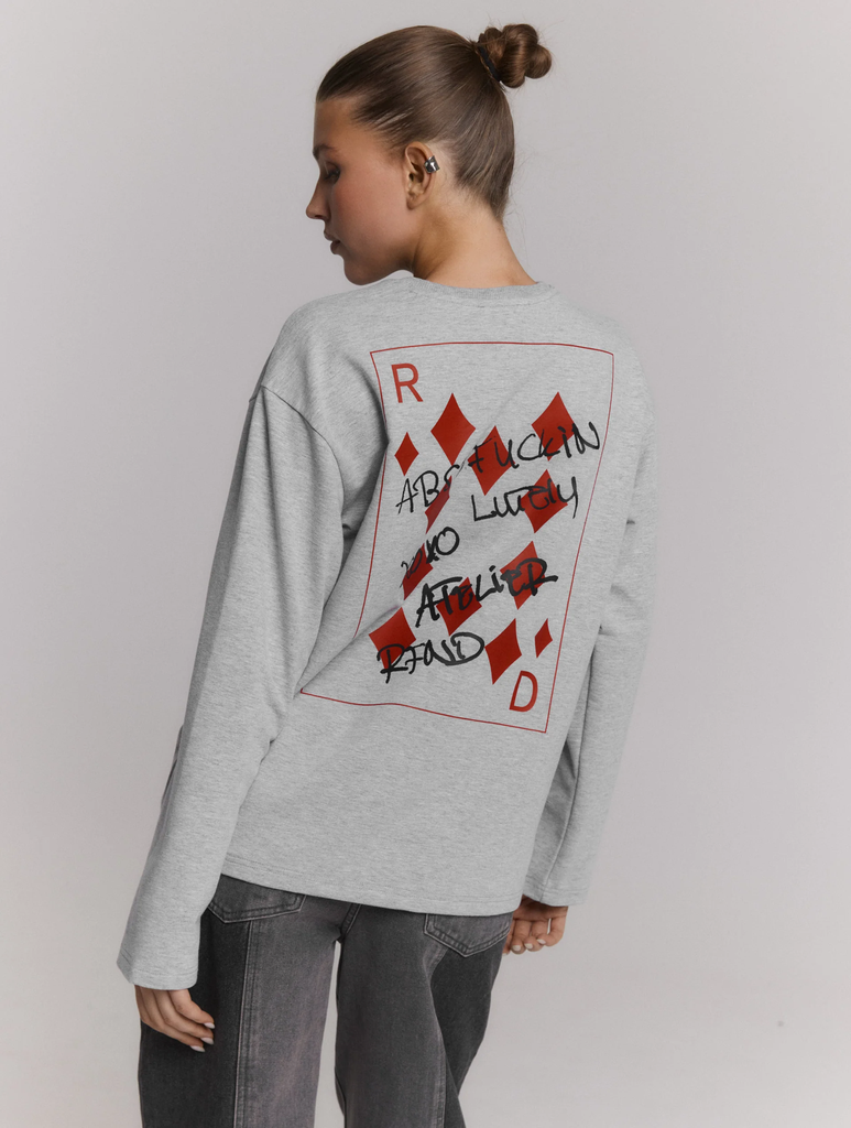REFINED DEPARTMENT - T-SHIRT "WINNIE" MANCHES LONGUES GRIS