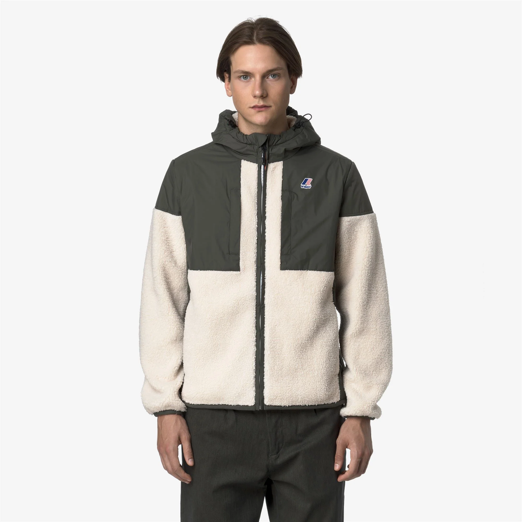 K-WAY - VESTE "SAMSON 4.0 ORSETTO" KAKI