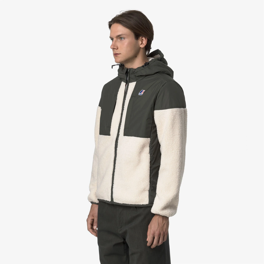 K-WAY - VESTE "SAMSON 4.0 ORSETTO" KAKI