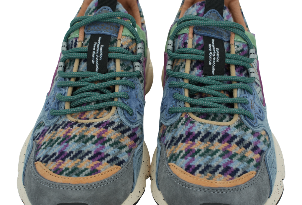 FLOWER MOUNTAIN - BASKETS "YAMANO 3" BLEUES ET BORDEAUX