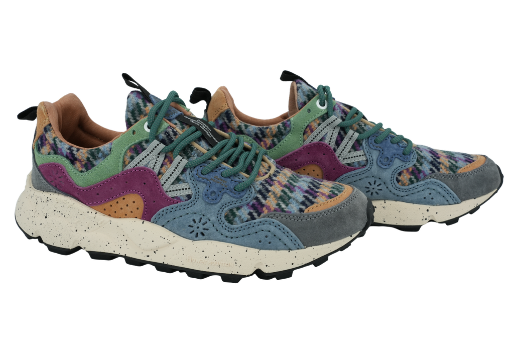 FLOWER MOUNTAIN - BASKETS "YAMANO 3" BLEUES ET BORDEAUX