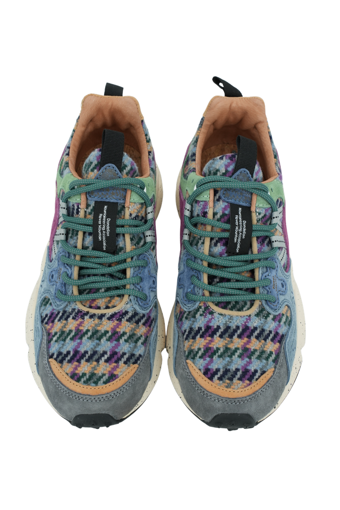 FLOWER MOUNTAIN - BASKETS "YAMANO 3" BLEUES ET BORDEAUX