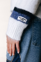 COLOURFUL REBEL - PULLOVER "OLIVIA" BLANC ET BLEU