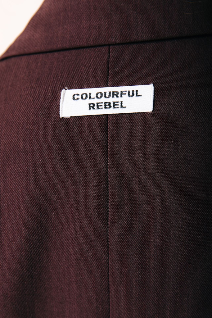 COLOURFUL REBEL - VESTE "ZOE" BORDEAUX