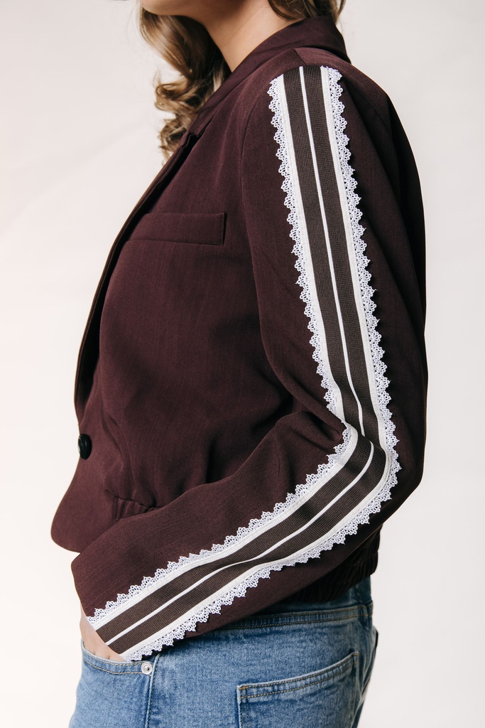 COLOURFUL REBEL - VESTE "ZOE" BORDEAUX